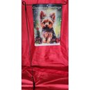 Gartenflagge Yorkshire Terrier Weihnachtsgre (m. u. o....